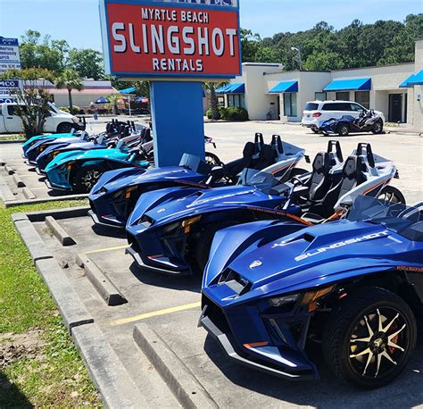 They offer a full refund for cancellations up to the time of your rental and your rate is pro-rated in the event of weather related early returns. All you need is a valid driver’s license, 25 years or older, and a $400 refundable security deposit. BEST PRICES GURANTEED! AUTOMATIC TRANSMISSION AVAILABLE! Myrtle Beach Slingshot rentals.. WE ...